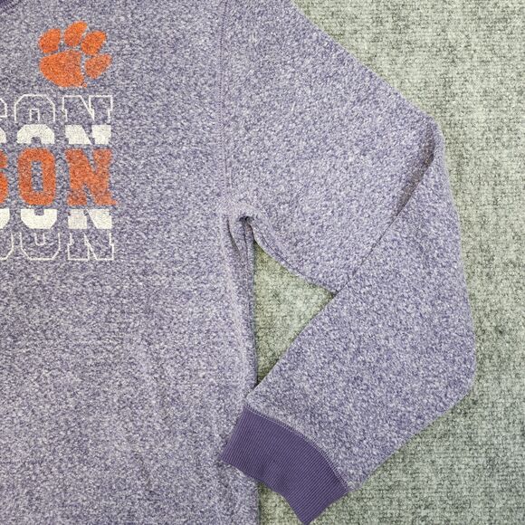 University of Clemson Tigers Sweatshirt Womens Medium Purple Long Sleeve Fleece - Picture 14 of 16